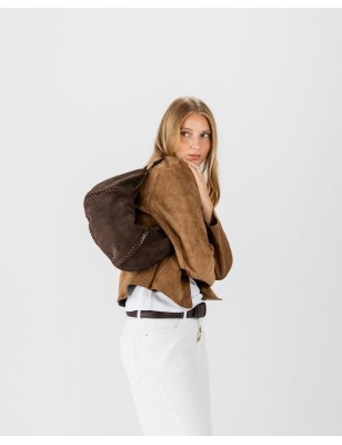 Leather shoulder bag BIBA Narrows