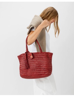 Leather shoulder bag BIBA Perkins