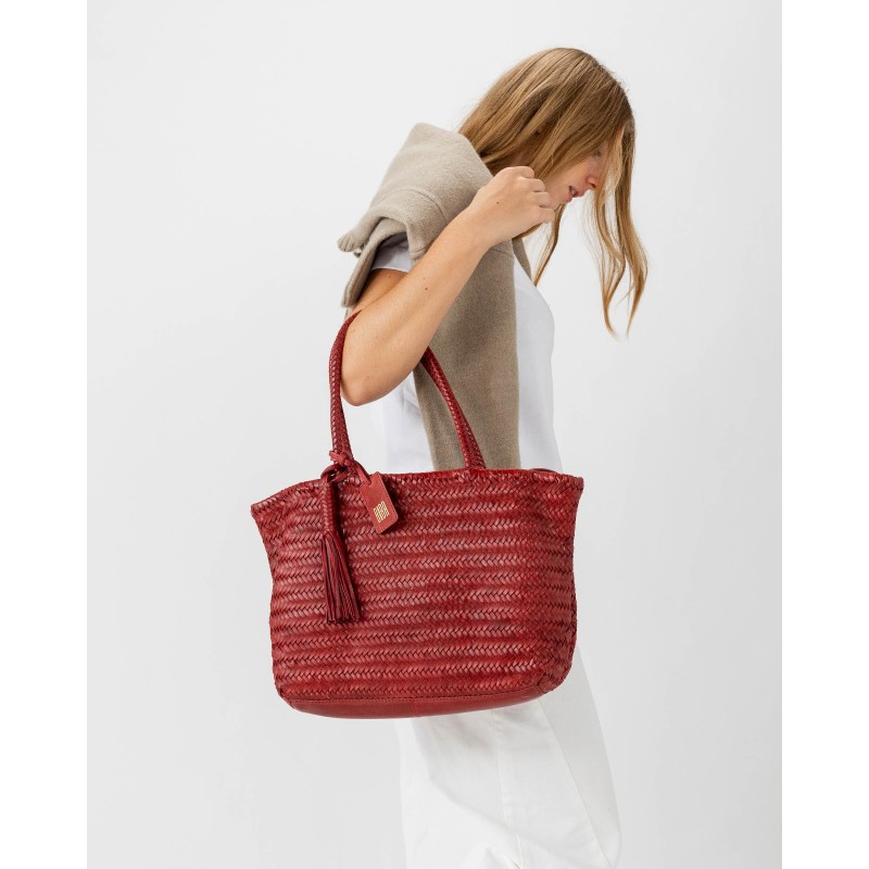Leather shoulder bag BIBA Perkins