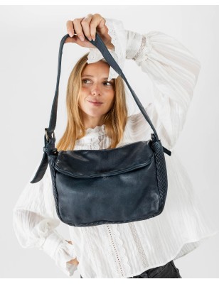 Leather shoulder bag BIBA Rex
