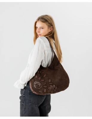 Leather shoulder bag BIBA Ross