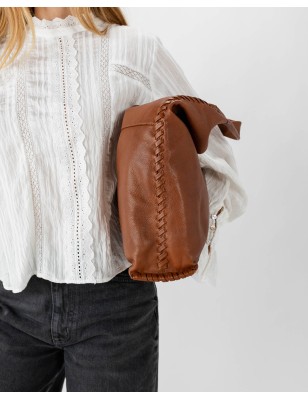 Leather shoulder bag BIBA Stockton