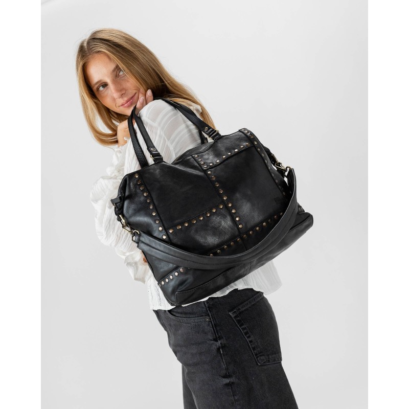 Leather shoulder bag BIBA Stowe