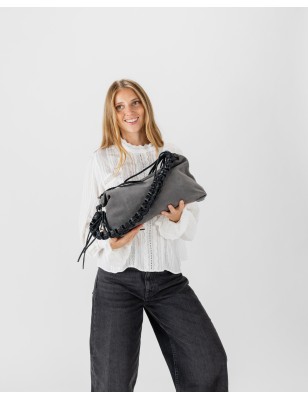 Leather shoulder bag BIBA Valmy