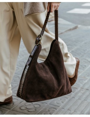 Bolso de hombro BIBA Leff de piel