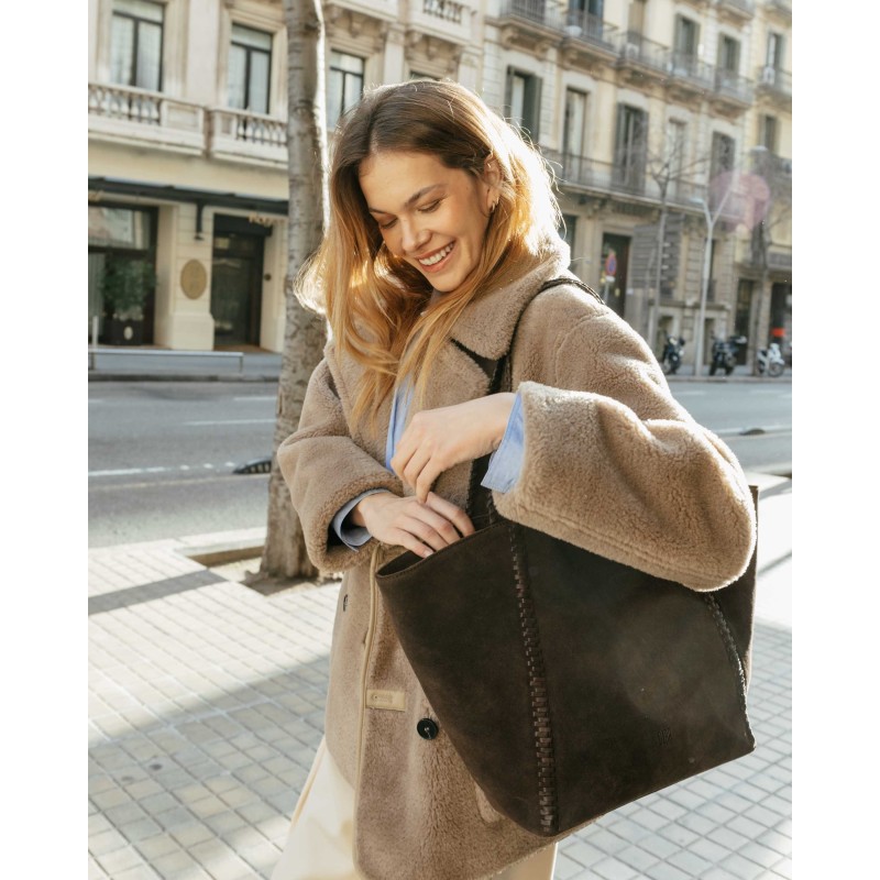Leather shoulder bag BIBA Narrows