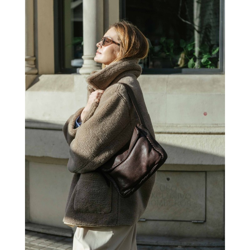 Bolso de hombro BIBA Rex de piel