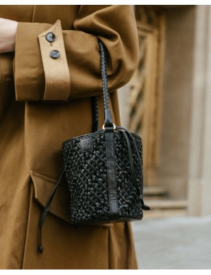 Leather shoulder bag BIBA Selma
