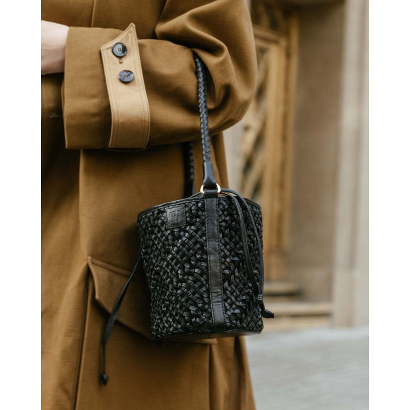 Leather shoulder bag BIBA Selma