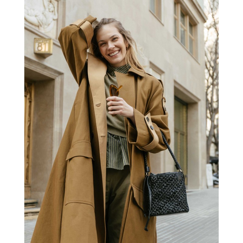 Leather shoulder bag BIBA Selma