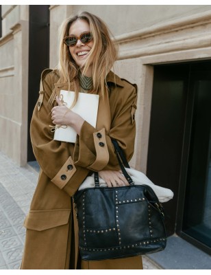 Bolso de hombro BIBA Stowe de piel