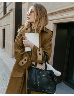 Leather shoulder bag BIBA Stowe