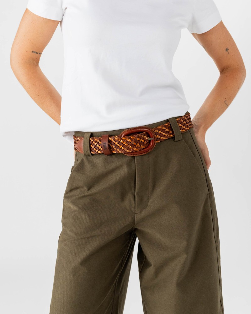 Leather belt Kanab Dark Brown | BIBA Shops