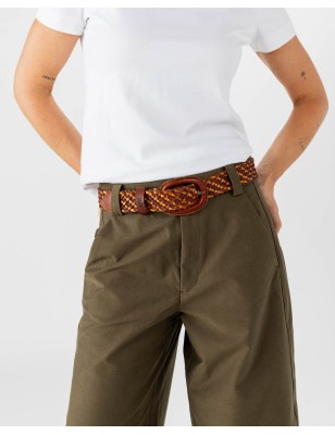 Leather belt Kanab Dark Brown | BIBA Shops