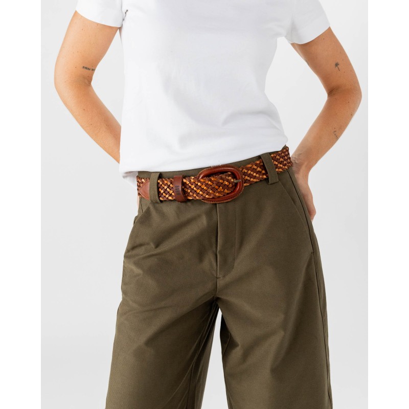 Cinturón de piel Kanab Marron Oscuro | BIBA Shops