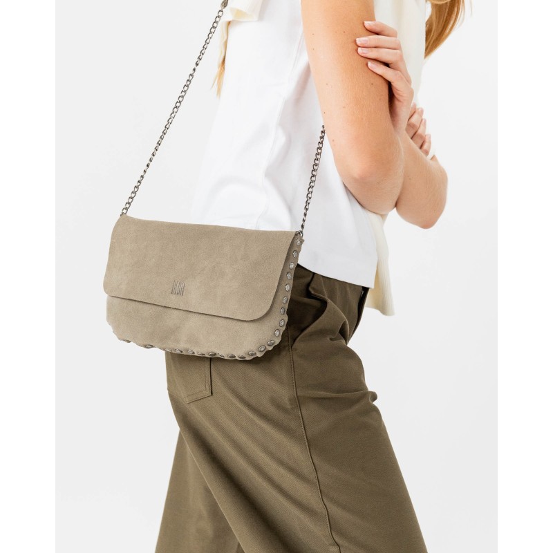 Leather shoulder bag BIBA Wild Orange