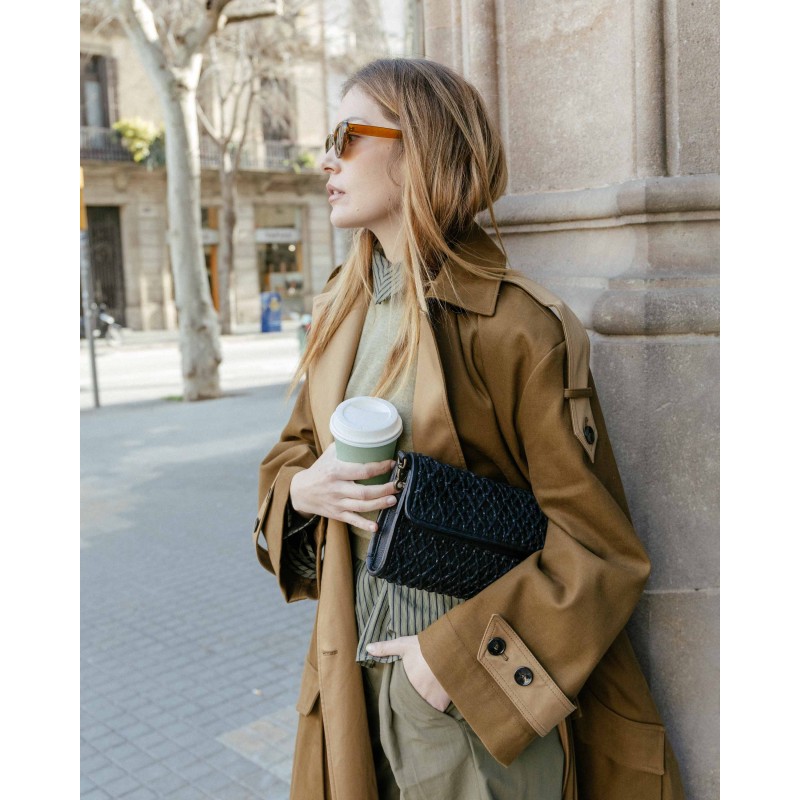 Leather shoulder bag BIBA Nekimi