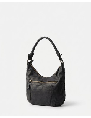 BIBA Kansas leather hobo bag