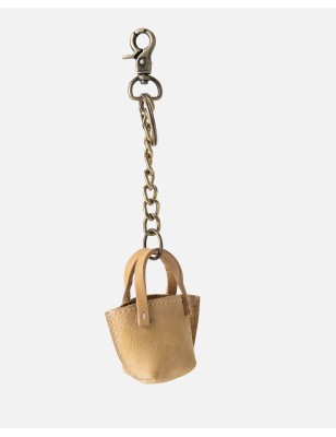 Leather keychain BIBA B Minibag