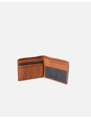 Billetero de piel Michigan Marron Oscuro | BIBA Shops