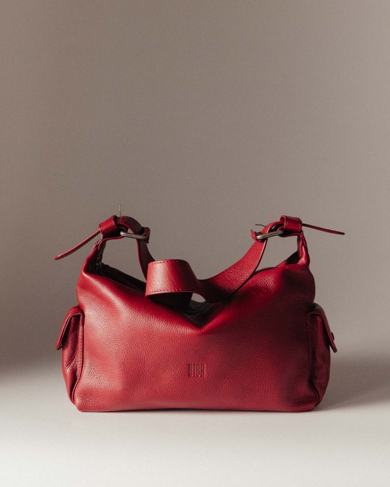 Leather shoulder bag BIBA Imlay