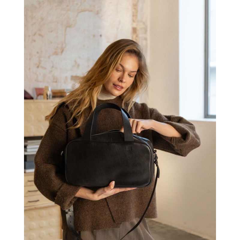 Leather handbag BIBA Adel