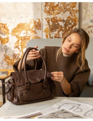 Bolso de hombro BIBA Gardner de piel