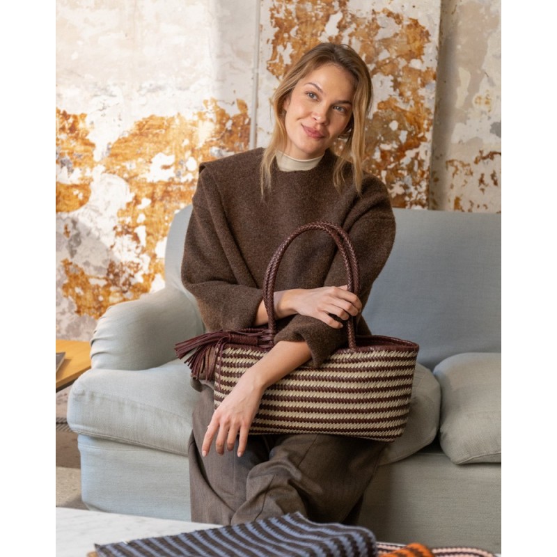 Leather shoulder bag BIBA Perkins