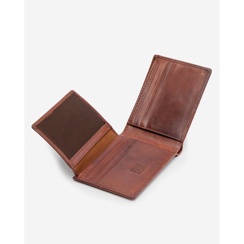 Leather wallet Howell Tan | BIBA Shops