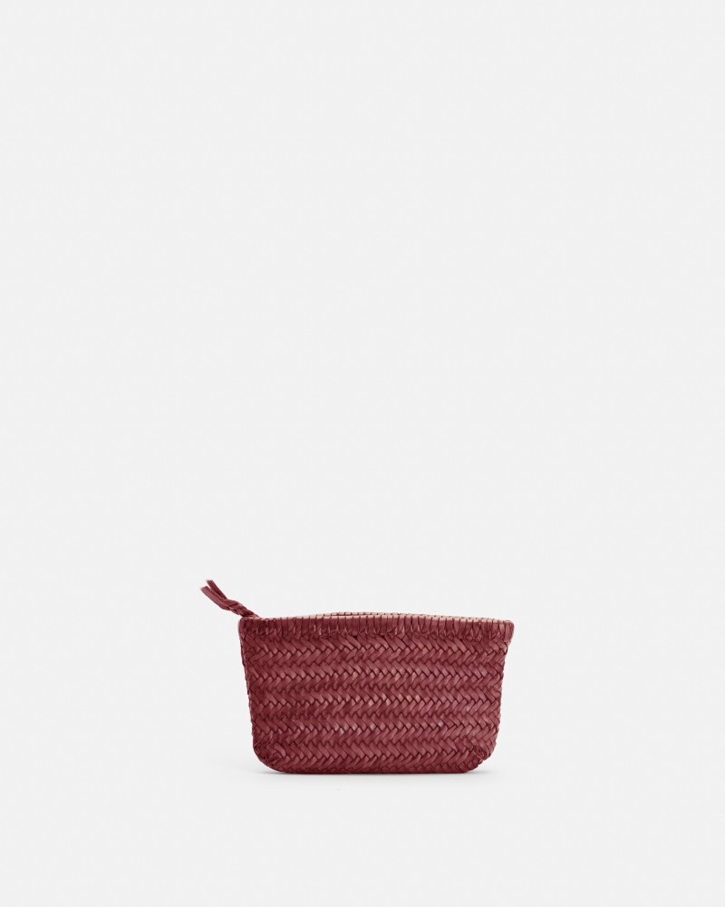 Leather pencil Case Perkins Camel | BIBA Shops