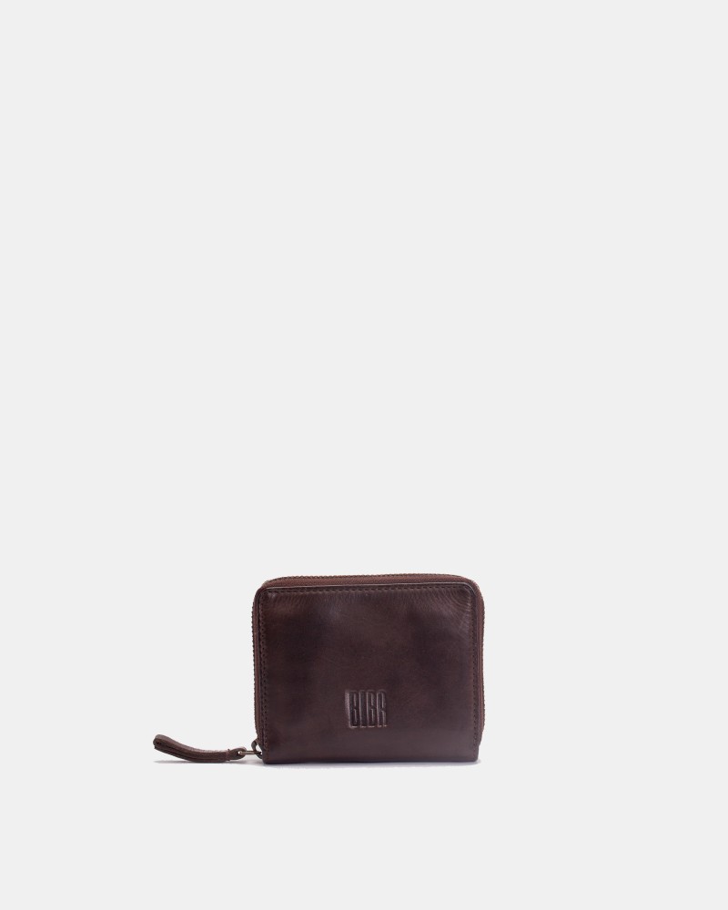 BIBA Boston leather zip-around wallet