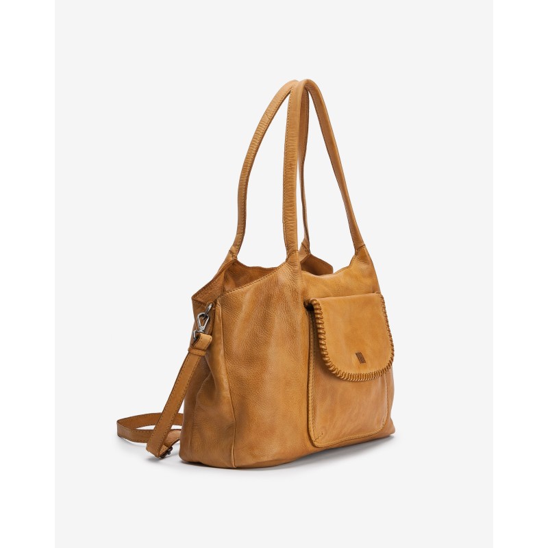 Leather shoulder bag BIBA Winona
