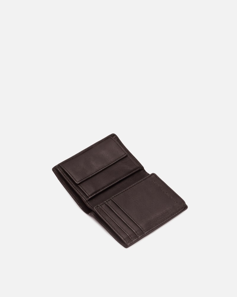 Billetero de piel Michigan Marron Oscuro | BIBA Shops