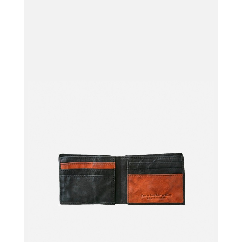 Billetero de piel Michigan Marron Oscuro | BIBA Shops