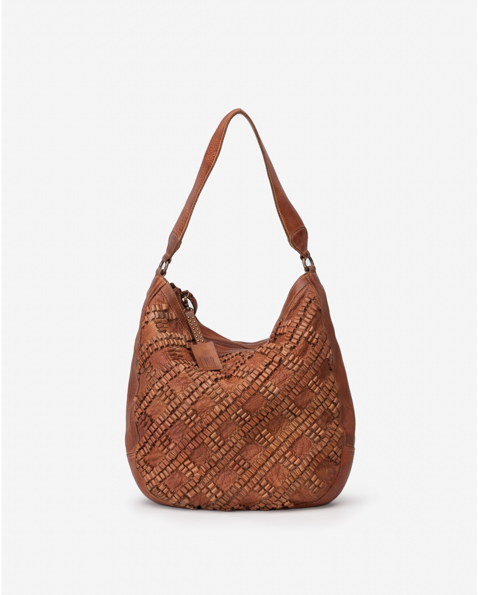 Leather shoulder bag BIBA Bodcaw