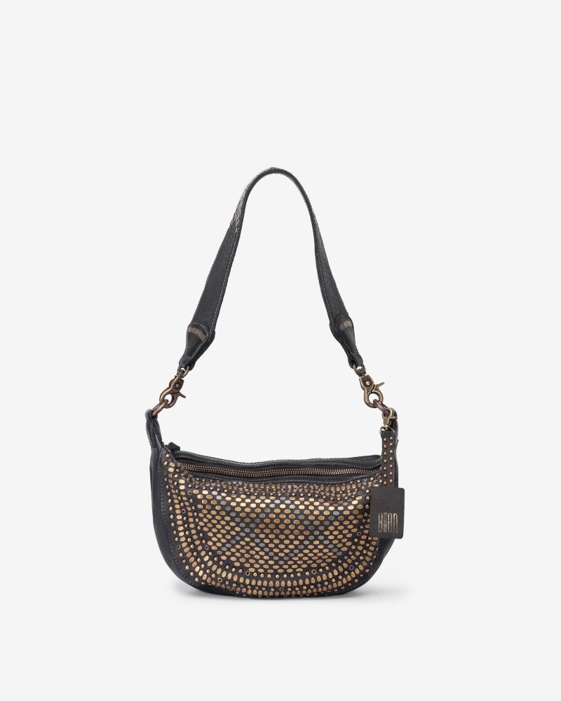 Bolso de hombro de piel Lovington Crema | BIBA Shops