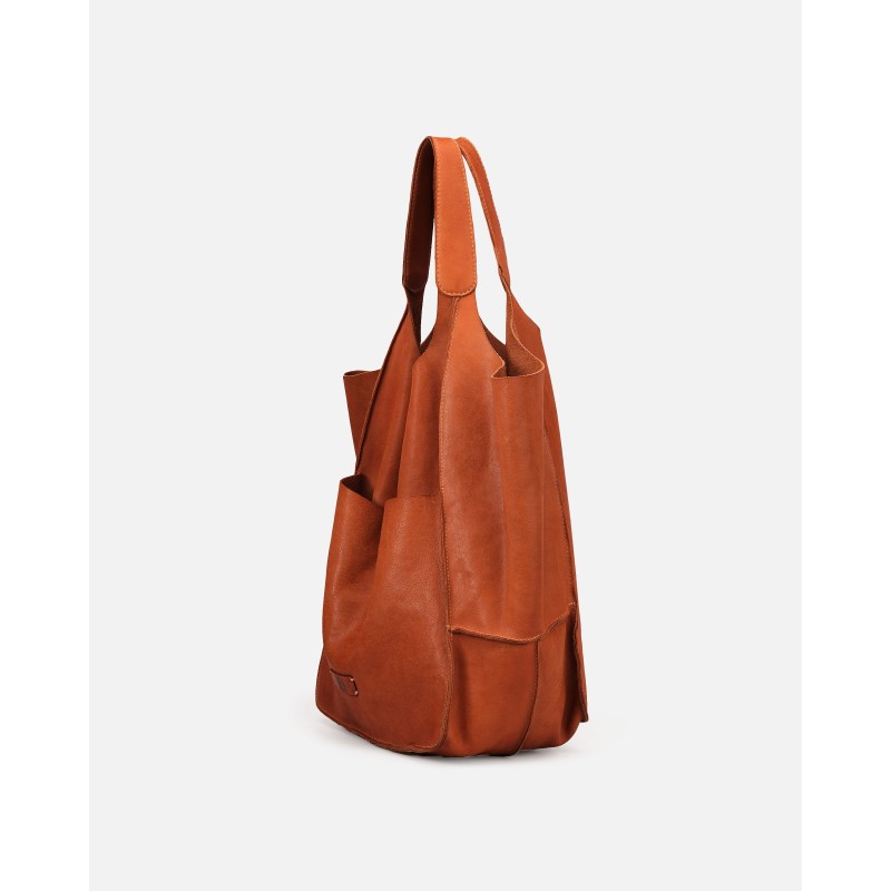 Leather shoulder bag BIBA Homer