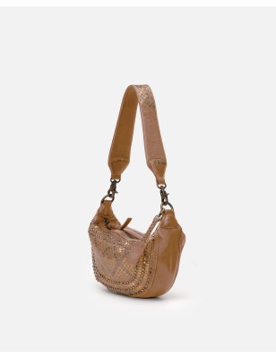 Bossa d'espatlla de pell Lovington Crema | BIBA Shops