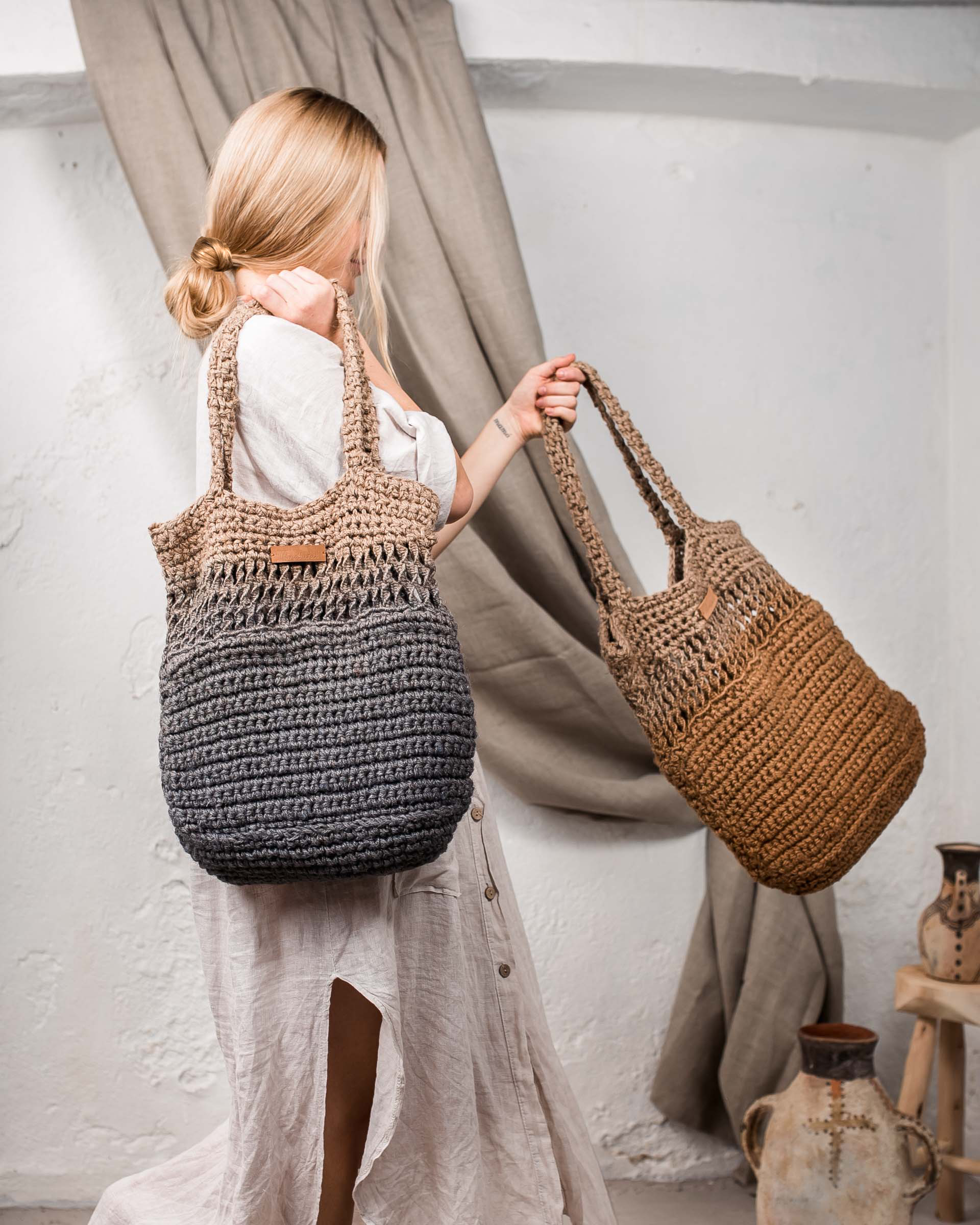 Biba Straw Beach Bag in Natural | Lyst UK