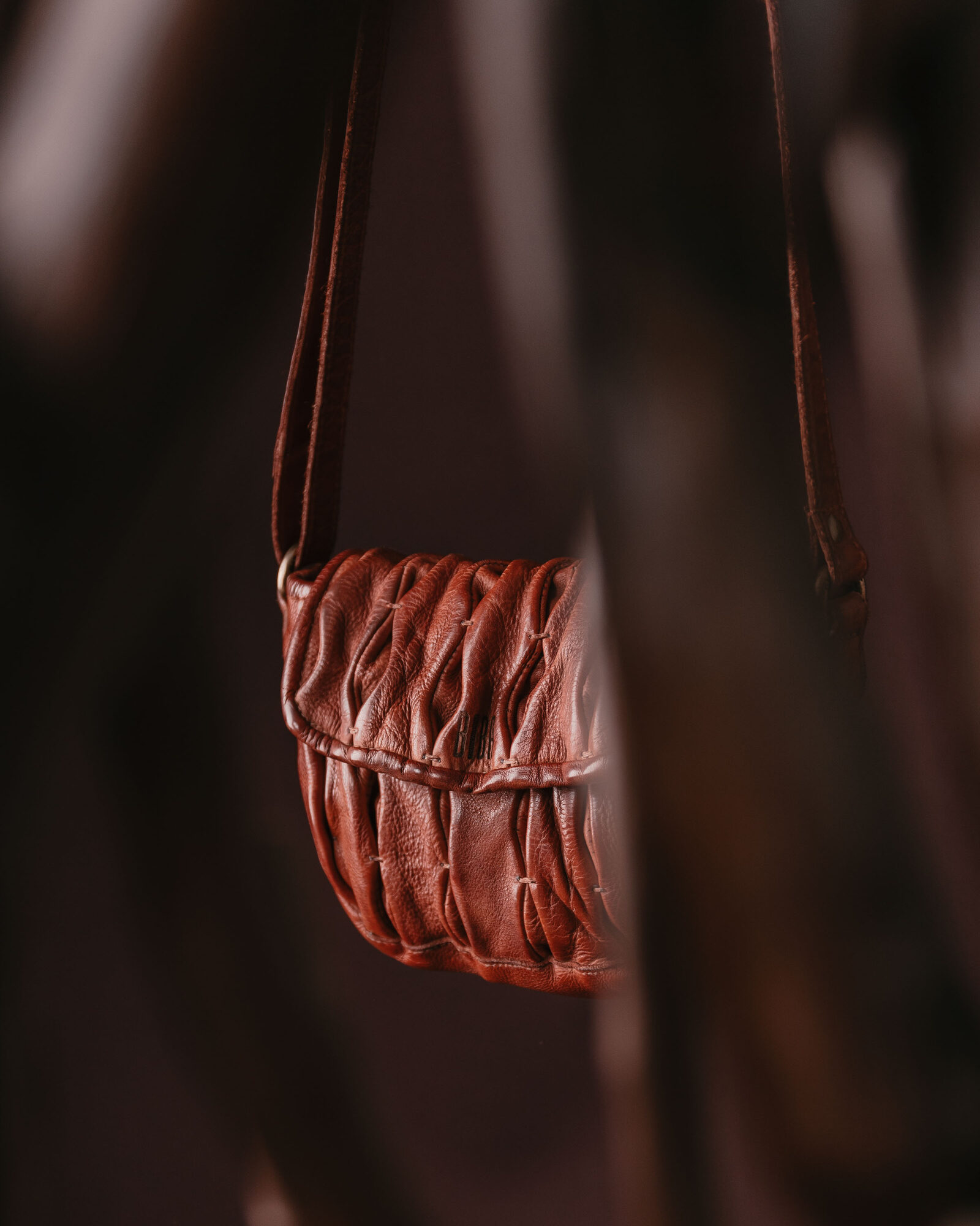 BIBA collection — red leather bag