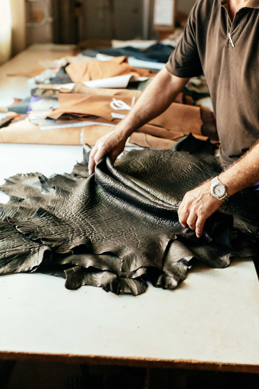 Artisanal leather work